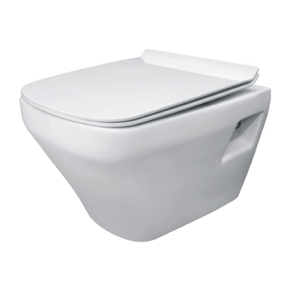 Wall Hung Closet with Soft Closing Seat Cover