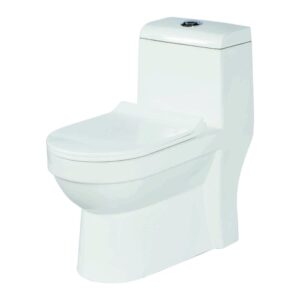 One Piece Closet ( Wash Down ) Dual Flush Fittings & Soft Closing Seat Cover