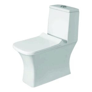One Piece Closet ( Wash Down ) Dual Flush Fittings & Soft Closing Seat Cover