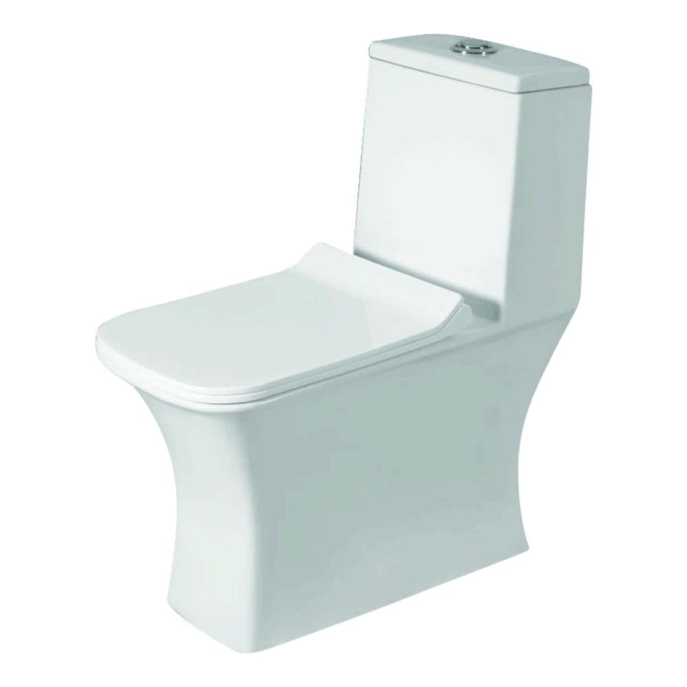 One Piece Closet ( Wash Down ) Dual Flush Fittings & Soft Closing Seat Cover