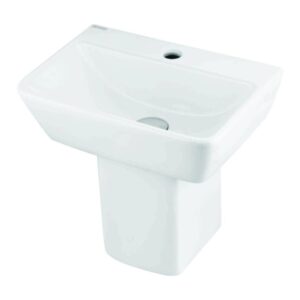 WASH BASIN WITH HALF PEDESTAL