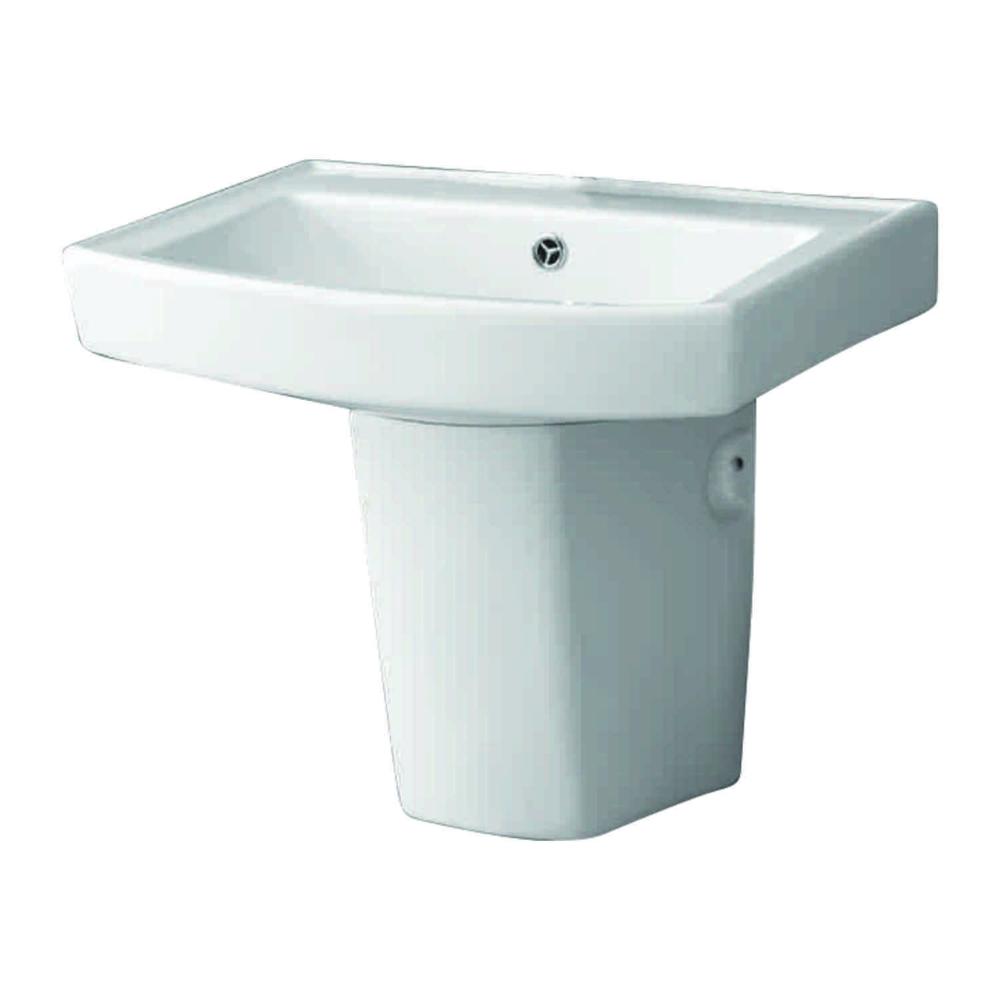 Wash Basin with Half Pedestal