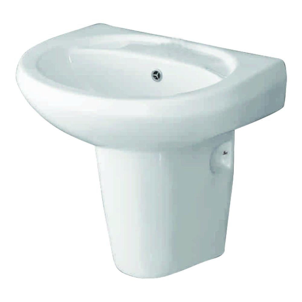 Wash Basin with Half Pedestal