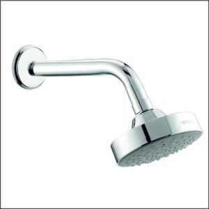 Single Flow OHS with Brass Pipe Arm 9" & Wall Flange