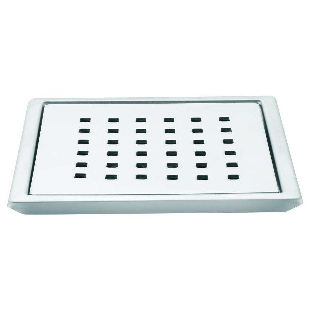 Square Drainer SS 304, 5”x5” with Frame