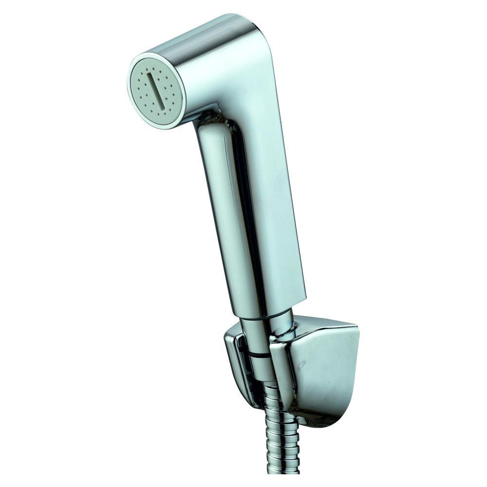 Single Flow Health Faucet (ABS) with 1 mtr.  CP Flexible Hose (SS 304) & ABS Holder